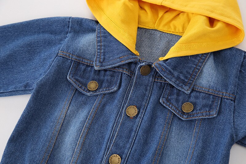 Veste de printemps-automne pour garçons | Pentagramme, veste en Denim pour filles, manteau, vêtements pour enfants de 1-2-3-4 ans