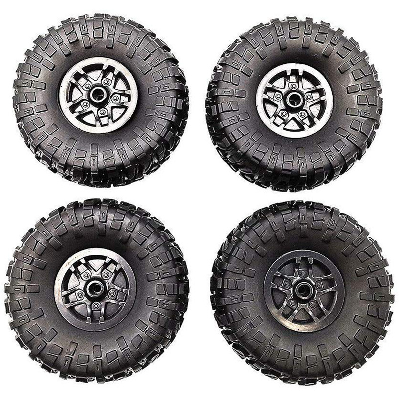 4 Pcs RC Car Tires Wheels Rims Set for MN D90 D91 RC Car Spare Parts Crawler Car Assembled Tyre for Truck Parts &amp; Accessories