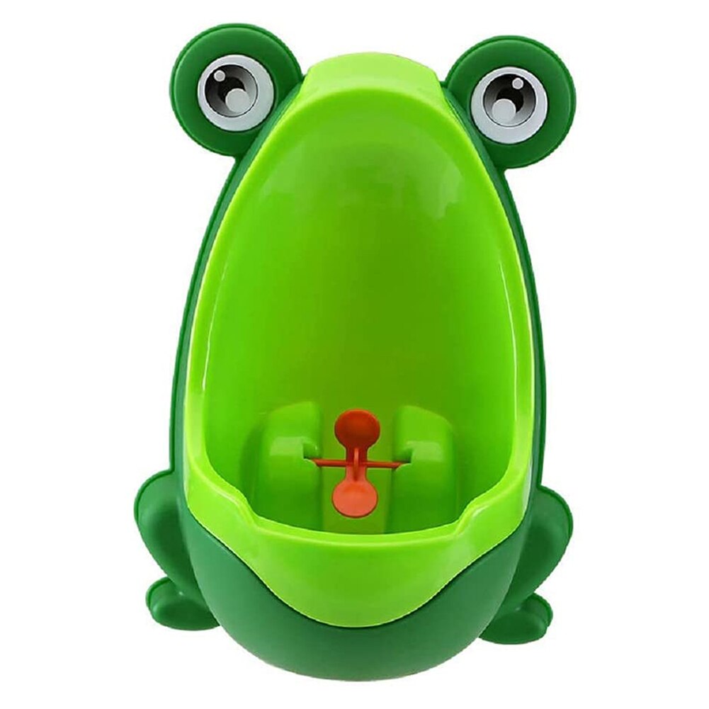 Pisuar dla chłopców nocnik dla dziecka trening toaletowy kształt żaby pisuar nocnik dla malucha chłopcy niemowlę Pee trening z wiatrakiem