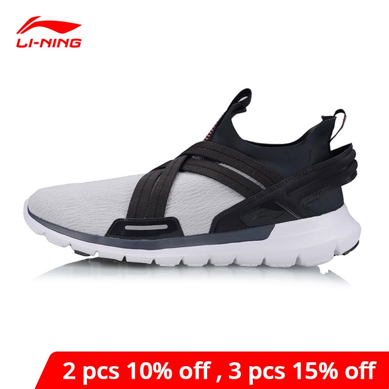 Li-ning mænd flexrunning  v2 løbesko åndbar pude fleksibelt for li ning komfort sportssko sneakers arkp 003 xyp 920