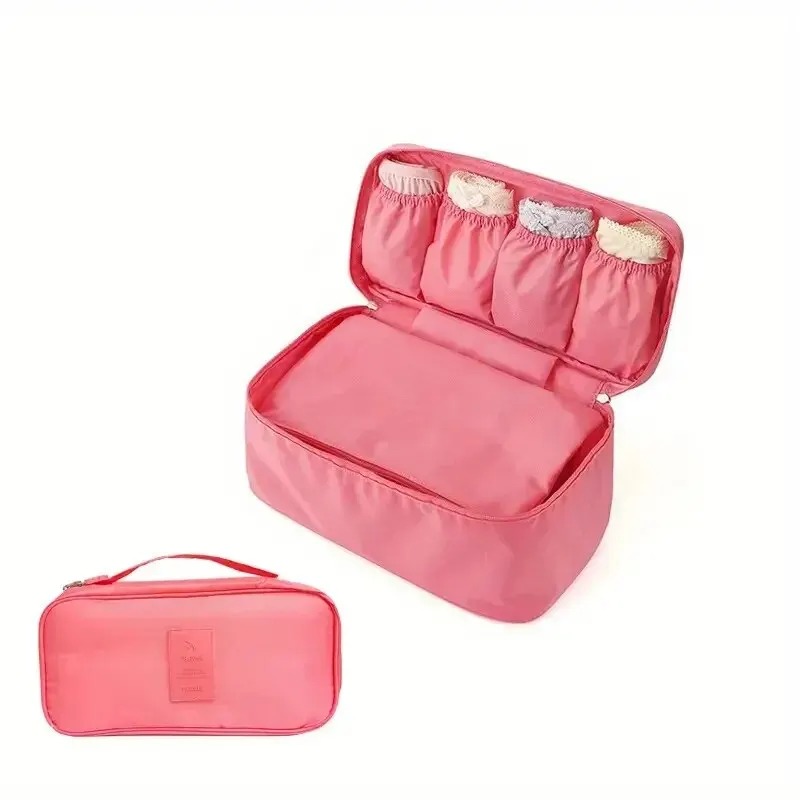 Cosmetisch ondergoed organisator Lingerie BH Reisorganisator Opbergtas Bagage Kofferzakje Zip Cases Kleding BH: green