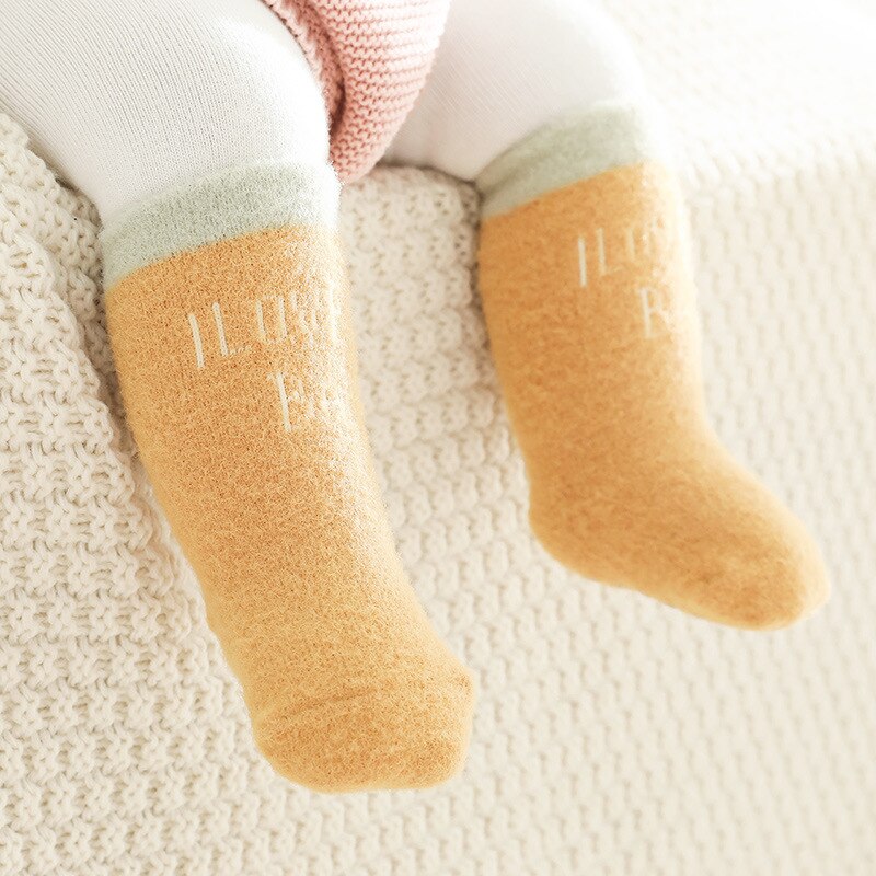 Winter Baby Socks Faux Cashmere Soft Toddler Newborn Socks for Boys Girls Thick Warm Infant Kids Socks 3 Pairs/Lot