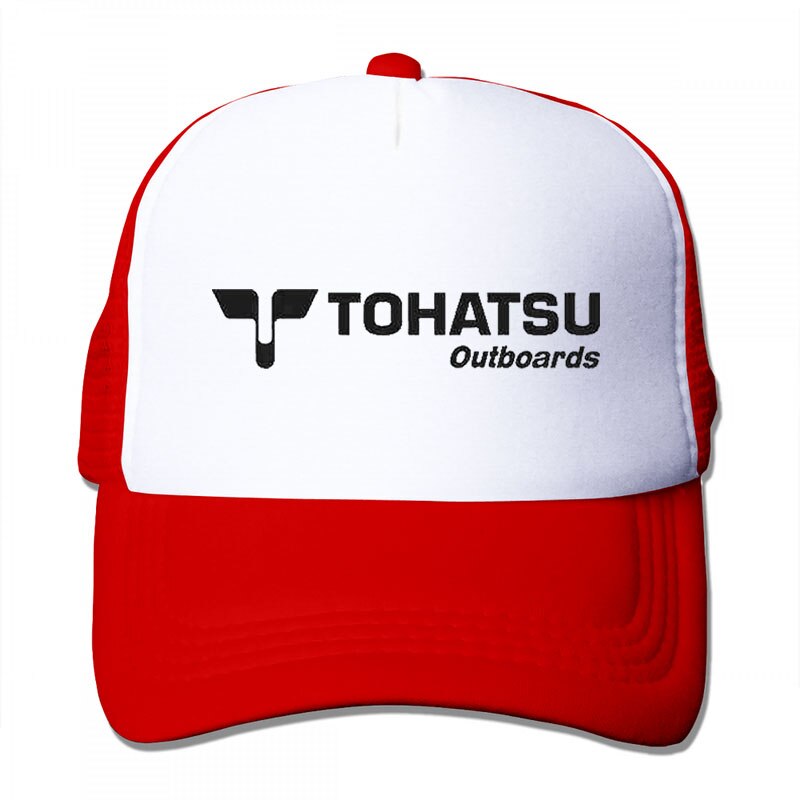 Tohatsu Outboards Baseball cap men women Trucker Hats adjustable cap: 3-Red