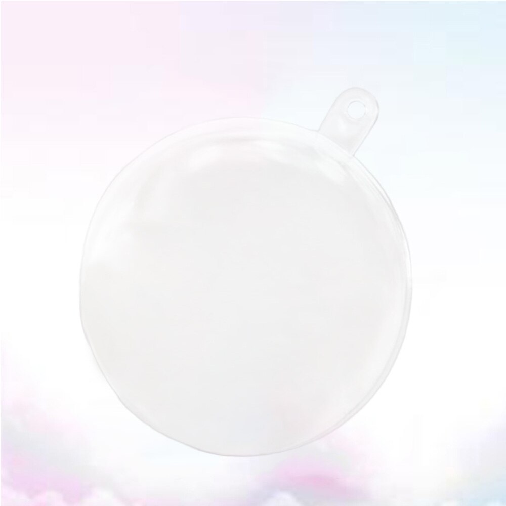 10Pcs Transparent Fill-able Hollow Sphere Xmas Hanging Ornament Party Wedding Decor