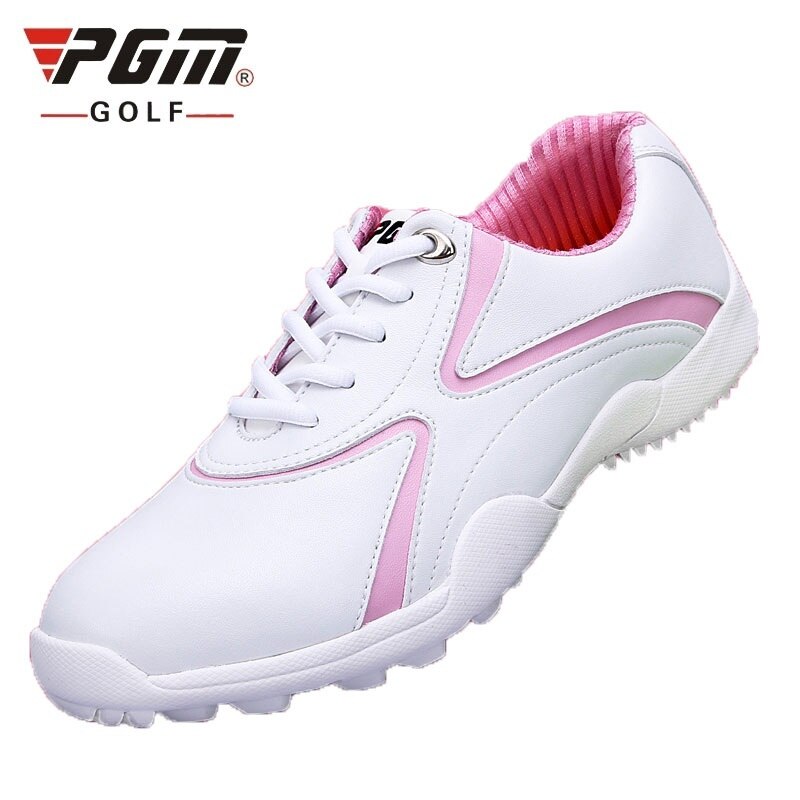 Pgm Vrouwen Lichtgewicht Golf Schoenen Dames Lace Up Ademende Sneakers Antislip Wearable Training Schoenen AA10095