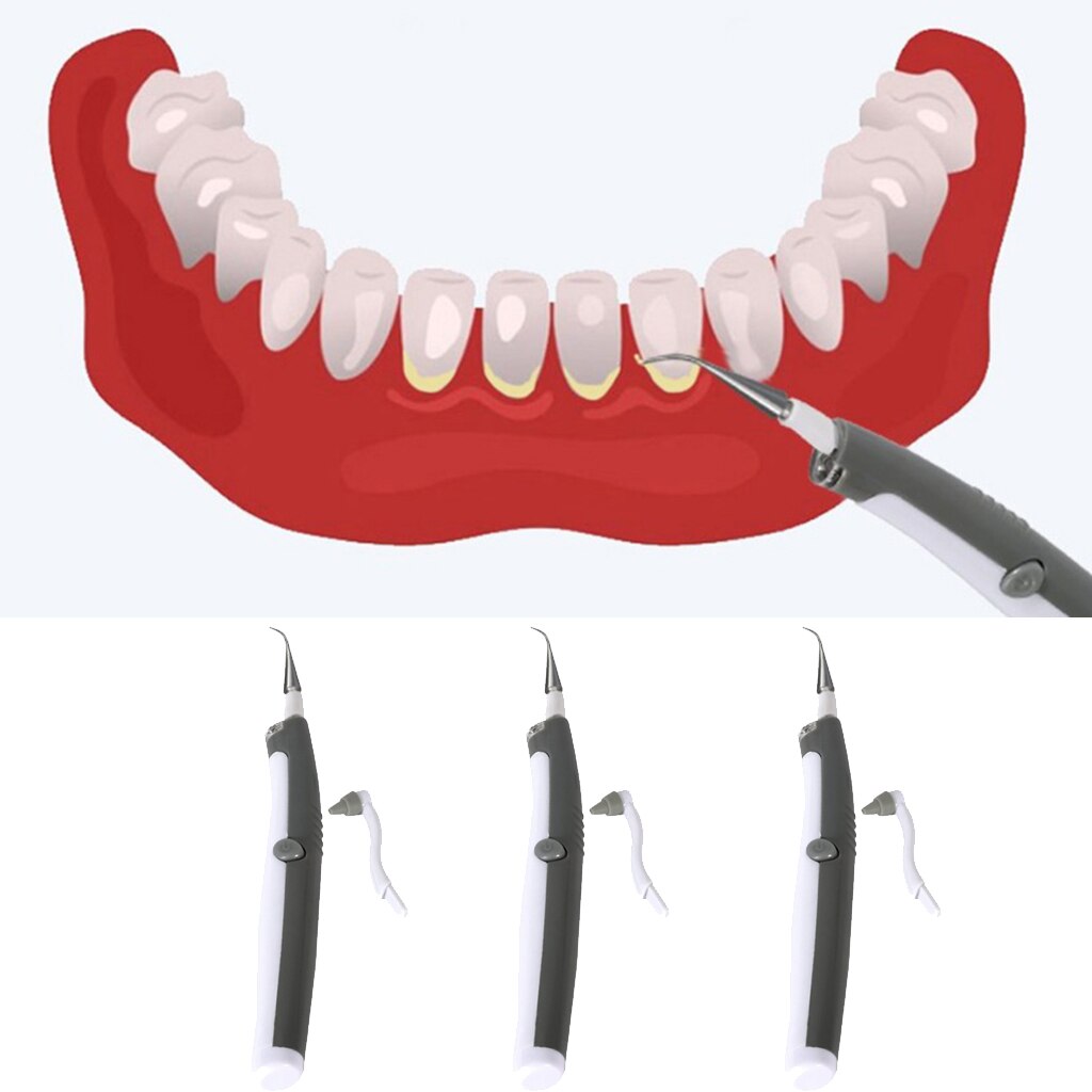 3 Pieces Portable Electric Tooth Cleaner Tool Floss Tooth Pick for Men Women