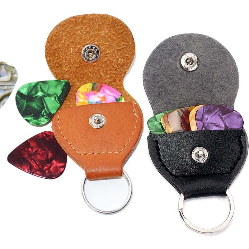 Guitar picks and pick holder case, inklusive 2 pick holder case /10 stk 0.46mm pick /10 stk 0.71 pick ,4 stk 0.91 pick