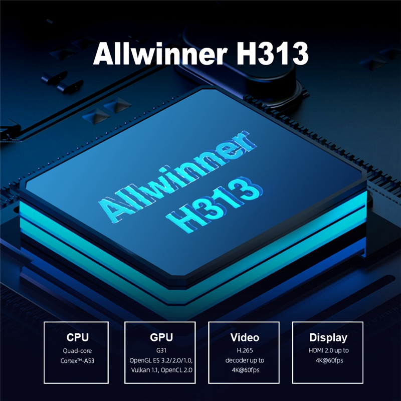 FORW-Z1 Stick H313 2Gb +16Gb Rom Stick Tv Box 4K Android 11 Atv Ui Bt Voice Remote Fire Tv Stick 4K Vs Fire Stick Durable -EU Pl