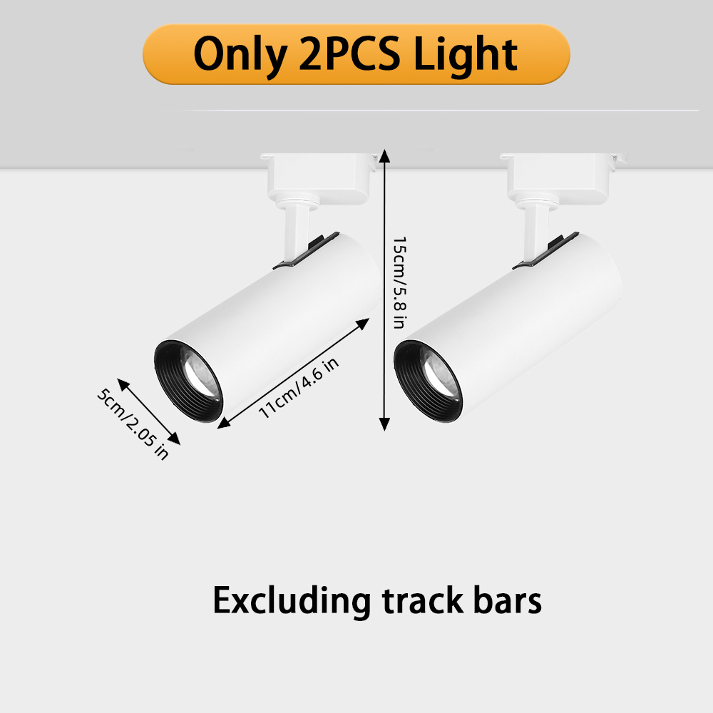 Dimmable LED Track Light, 180V-260V Spotlight, 20W Teto Spot, Iluminação interior do trilho para a decoração da sala de estar: azul escuro / 7w