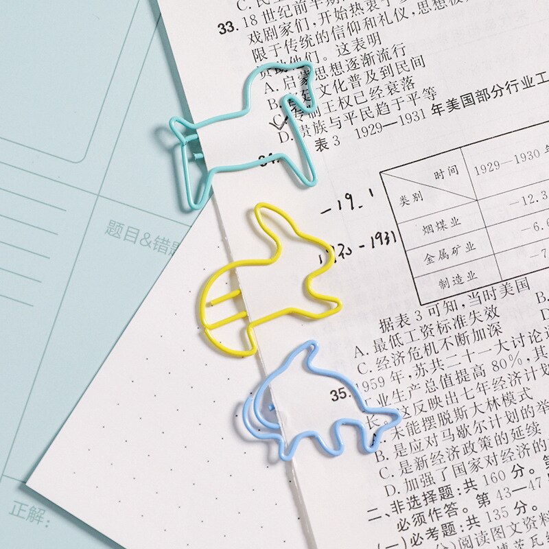 12pcs/lot Cartoon Shape Mini Paper Clips Bookmark Kawaii Stationery Binder Clips Photos Tickets Notes Paper Clip Stationery