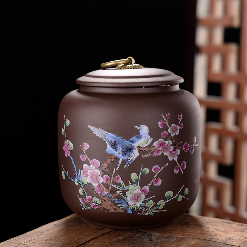 JIA-GUI LUO céramique thé Caddies boîtes à thé en céramique conteneur boîte à thé sac à thé boîte de rangement thé stockage café conteneur D032