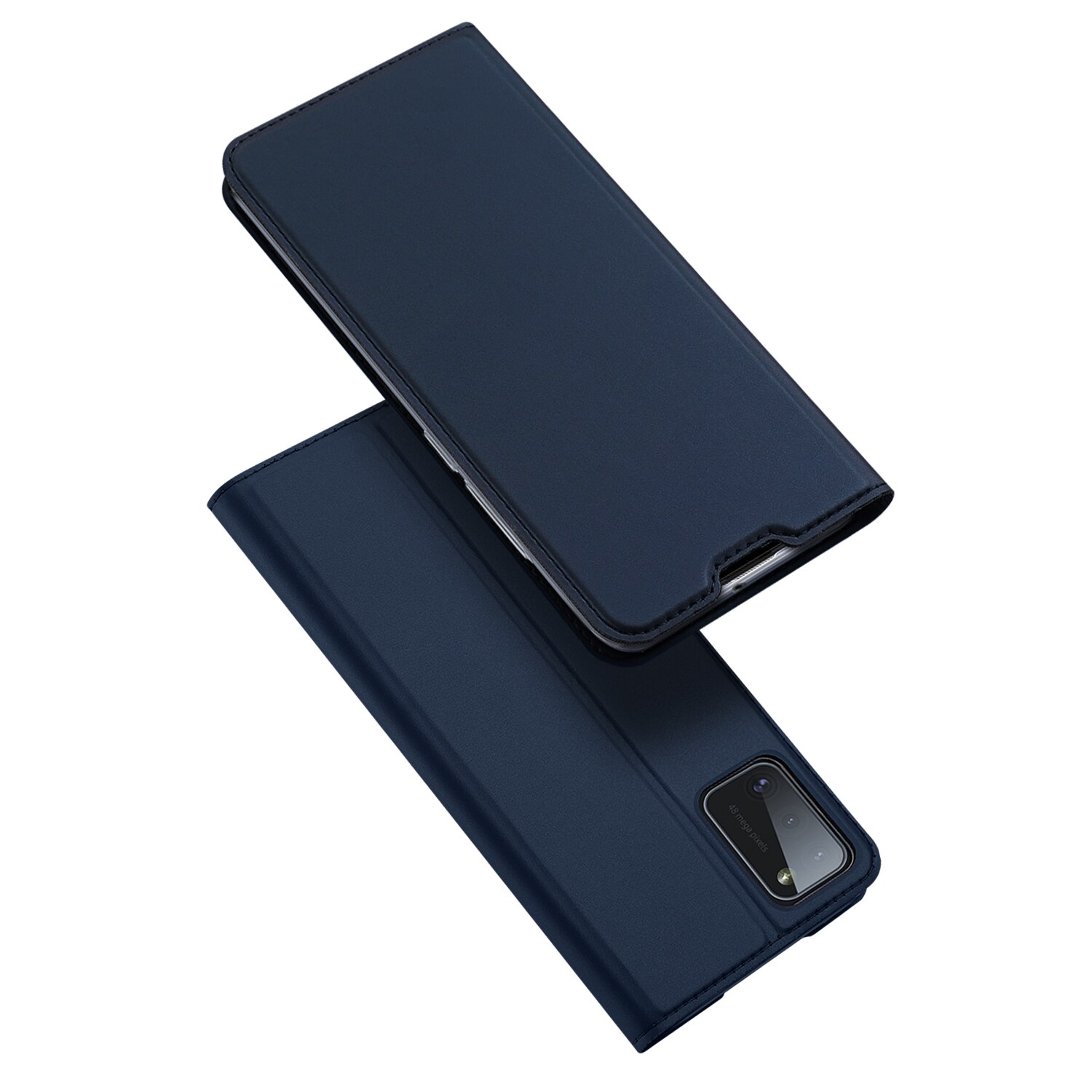 DUX DUCIS Della Pelle Pro Series Caso di Vibrazione Del Raccoglitore Cassa del Cuoio di Affari per Samsung Galaxy A41 A415F Della Copertura con la Fessura Per Carta accessori: Blu scuro