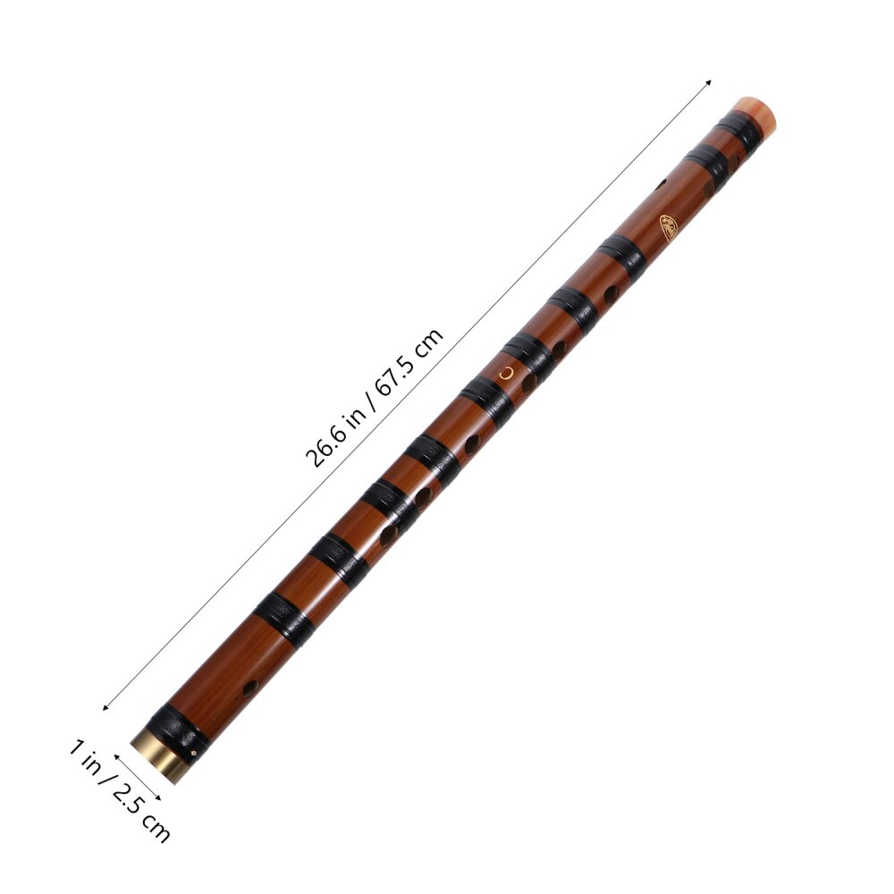 1 Set Bamboo Flute Playing Flute Classic Musical Instrument (Key)