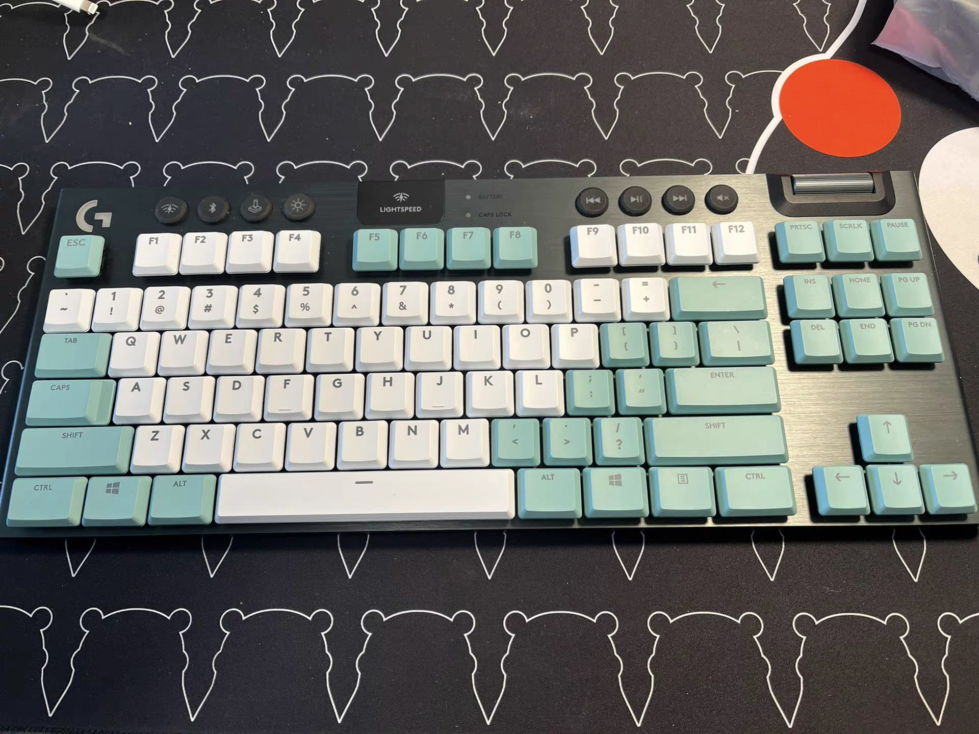 G913 tkl färgade tangenter trådbundna mekaniska speltangentbordsknappar  g913 g915 g913 g913 tkl  g813 tkl tangenter: Rödbrun