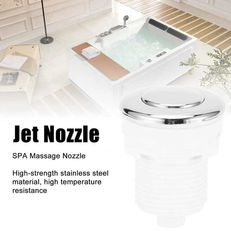 Bathtub Massage Jet Nozzle Stainless Steel Nozzles Swimming Pool Hydrotherapy SPA Accessory