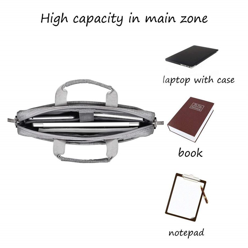 MOSISO Laptop Shoulder Bag - Waterproof Messenger Case for 13-17 inch Laptops - Business & Travel Handbag