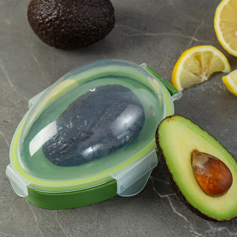 Klik op deksel Avocado-opslagcontainer Keeper Keuken Avocado Saver Voedsel Scherper Opbergdoos Fruit Groentehouder Vers houden