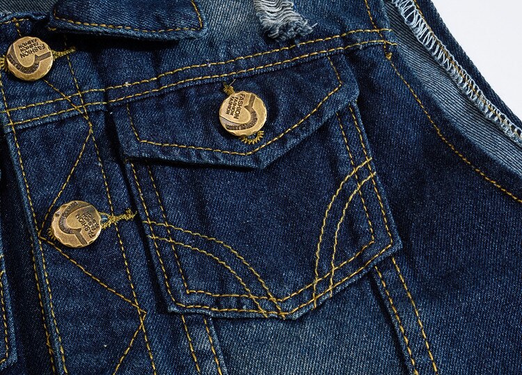 männer Denim Weste Vintage Sleeveless Gewaschen Jeans Weste Mann Vintage Cowboy Zerrissene Jacke Männlichen Weste 5XL