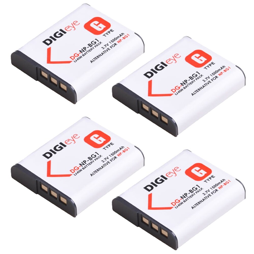 NP-BG1 NP-FG1 NPBG1 NP BG1 Battery + LED Dual USB Charger for Sony Cyber-Shot DSC-H7,DSC-H9,DSC-H10,DSC-H20,DSC-H50,DSC-H55: 4 battery