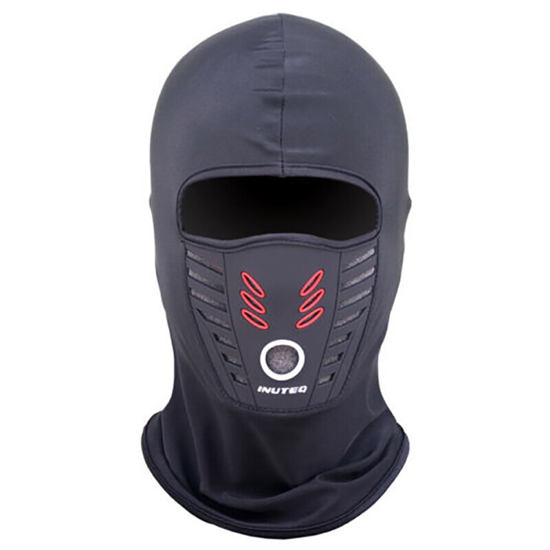 Hiver moto masque facial cou écharpe charbon actif filtres thermique polaire cagoule moto étanche bonnets: Default Title