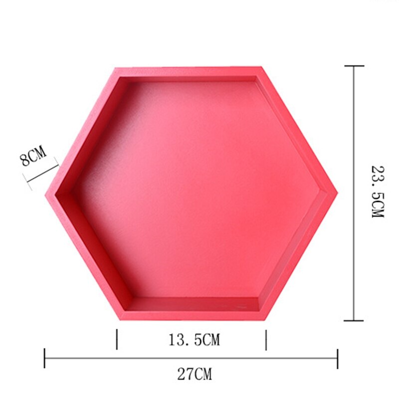 Nordisk stil barnomsorg barn dekoration hylla trä hexagon hyllor för baby barn sovrum dekoration