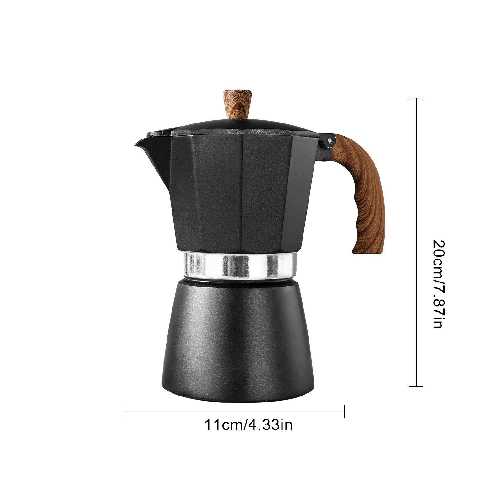 150/300ML Coffee Maker Aluminum Mocha Espresso Percolator Pot Coffee Maker Moka Pot Stovetop Coffee Maker