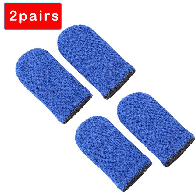 2/1pairs Breathable Game Controller Finger Cover Proof Non-Scratch Sensitive Tablet Screen Touch Gloves Thumb Sleeves for PUBG: E 2 Pairs