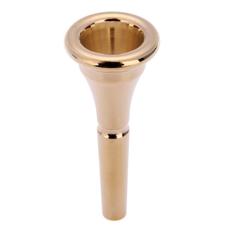 Französisch Horn Mundstück mit dauerhaft Stilvolle Kupfer Legierung Goldene