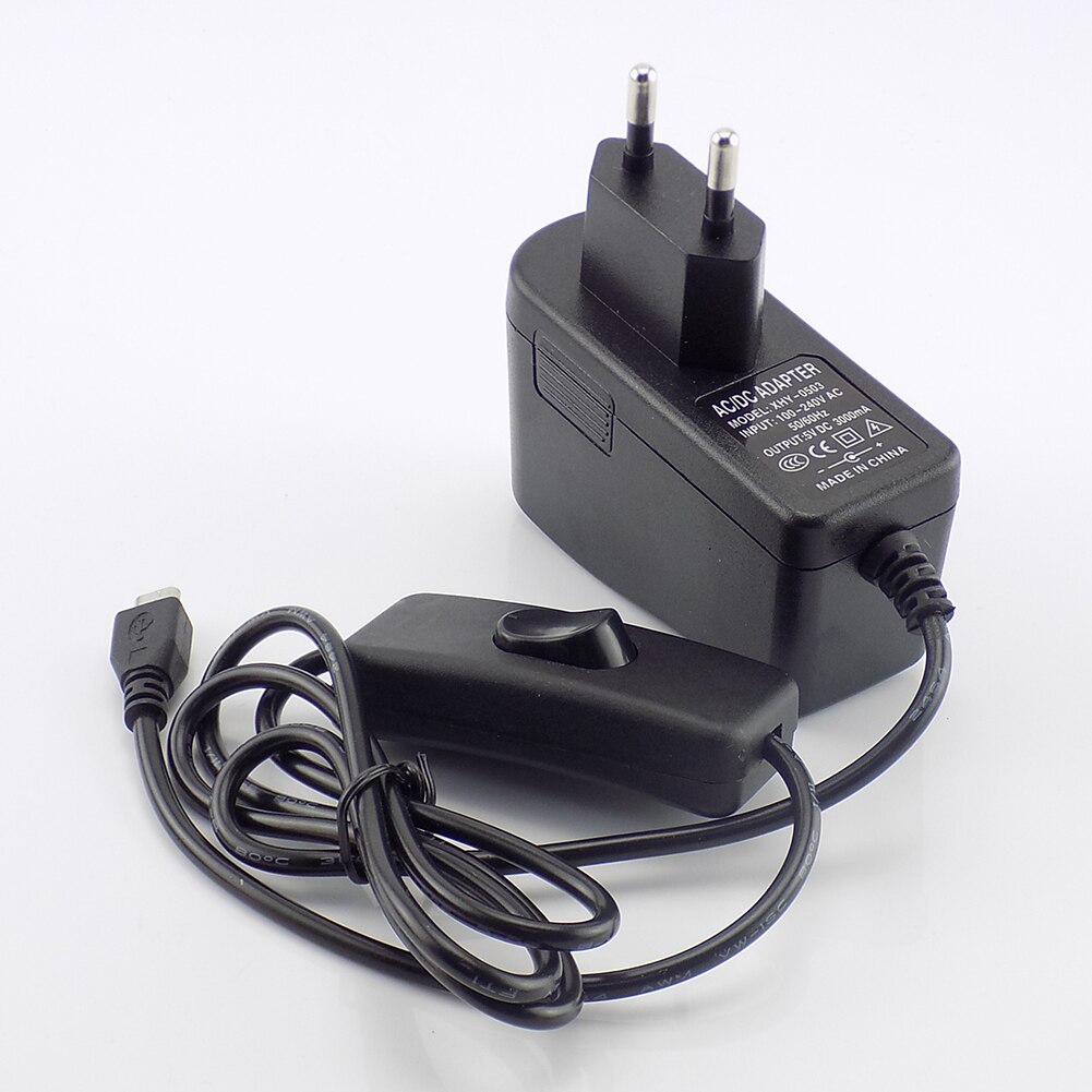 Micro Usb 5V 3A 3000mA Ac Naar Dc Voeding Adapter Oplader 100-240V Opladen Adapter Voor raspberry Pi Nul Tablet