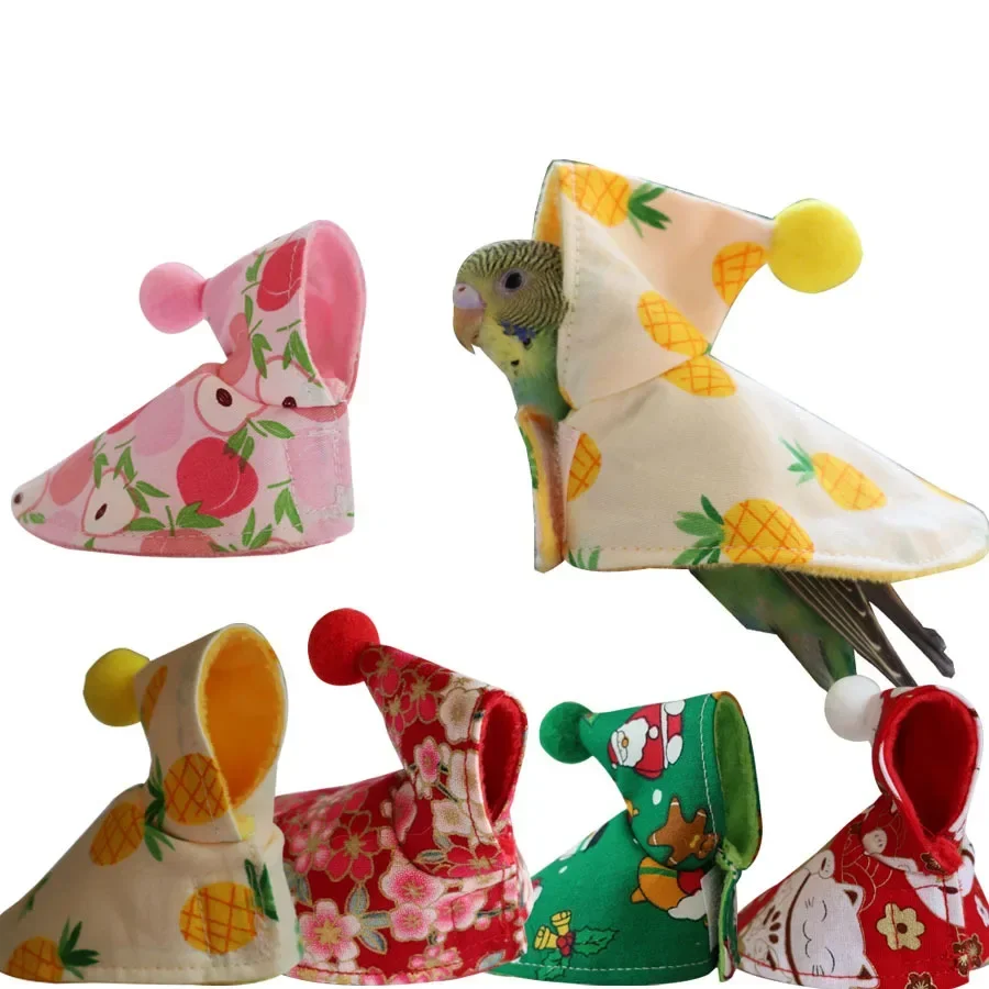 Ropa encantadora para pájaros, cubierta colorida, vestido y protege tus loros de mascotas, cómoda tela para pájaros, traje para pájaros, ropa para periquitos