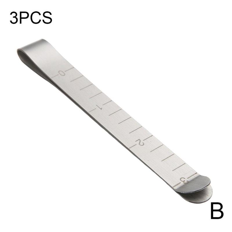 Clips de Metal para costura, de 3 pulgadas Regla de medición, accesorios de costura, 1/3/5 unidades: 3PCS silver