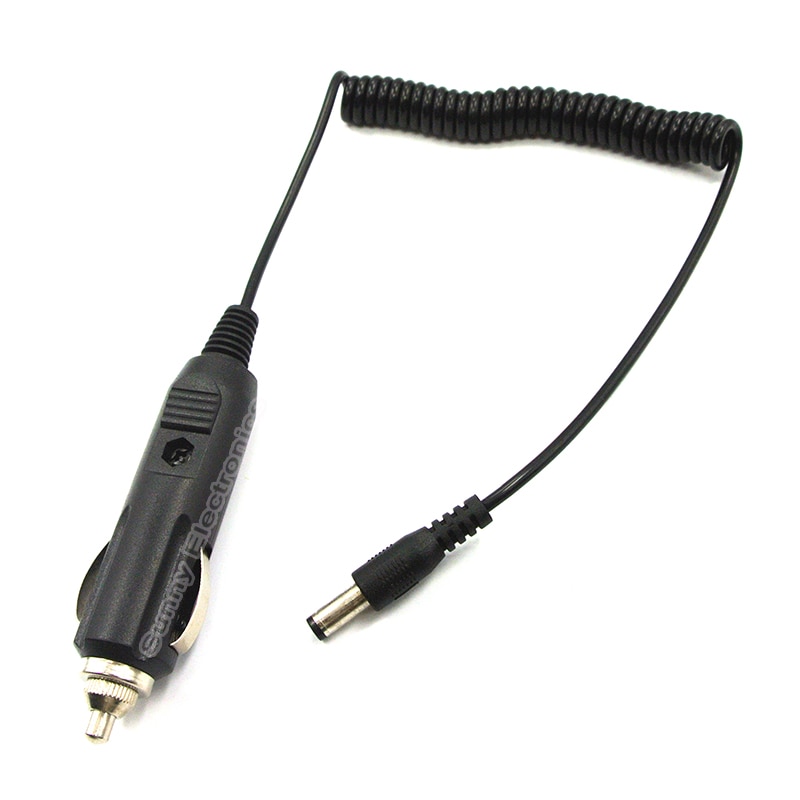 Draagbare 12 V Sigarettenaansteker plug kabel met DC 5.5mm * 2.1mm mannelijke connector voor autolader Verlengkabel Socket Cord