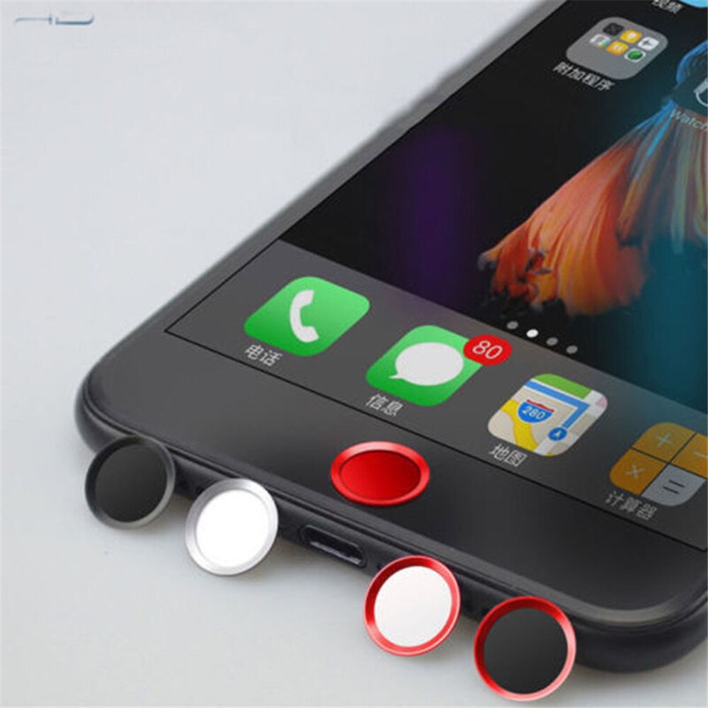 1 Pc Voor Iphone 7 5S 6S 6 8 Serie Aluminium Vingerafdruk Ondersteuning Touch Id Home Button Sticker smart Telefoon Accessoires Komende