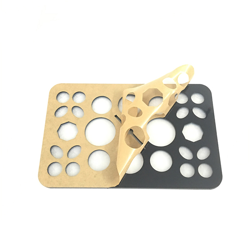 Estante de secado de brochas de maquillaje, soporte plegable para secador de brochas de maquillaje con 10 mallas, 26/14 agujeros