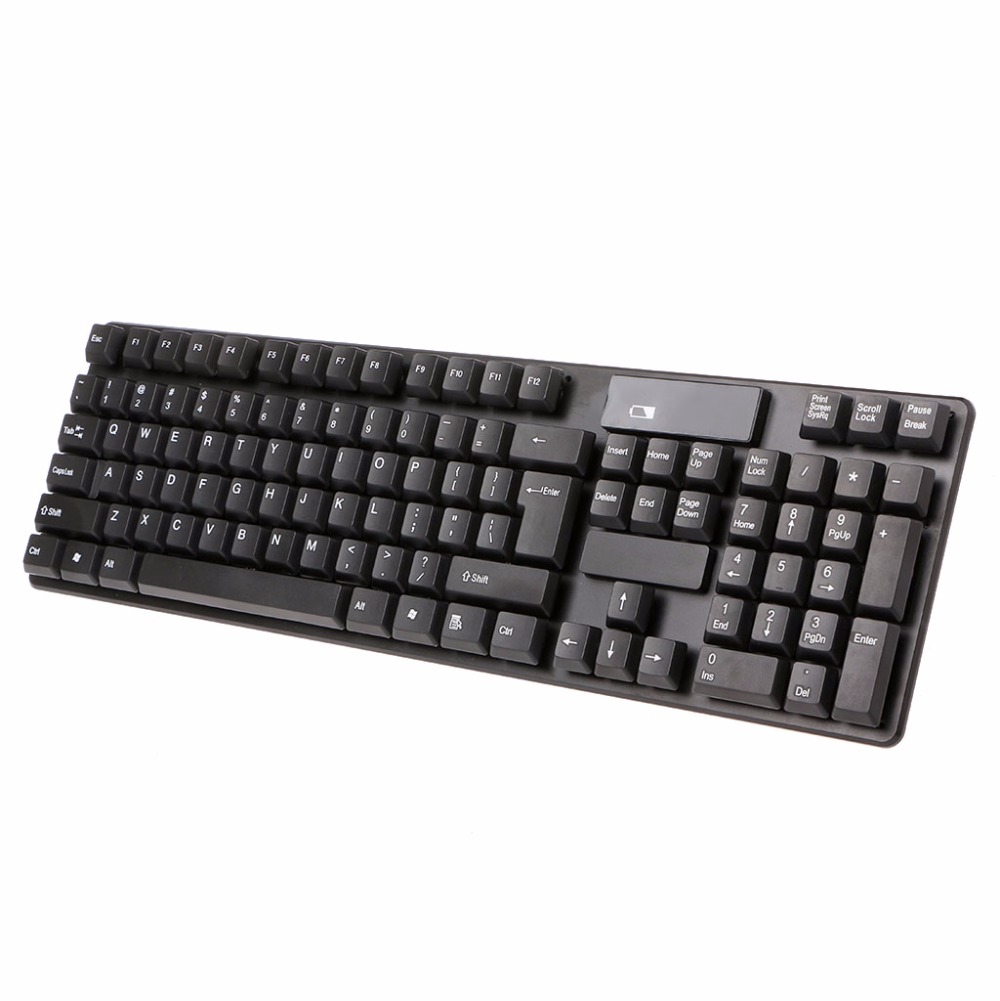 Black 2.4GHz Wireless Keyboard Optical Mouse Combo Kit With USB Receiver For Laptop Desktop Computer