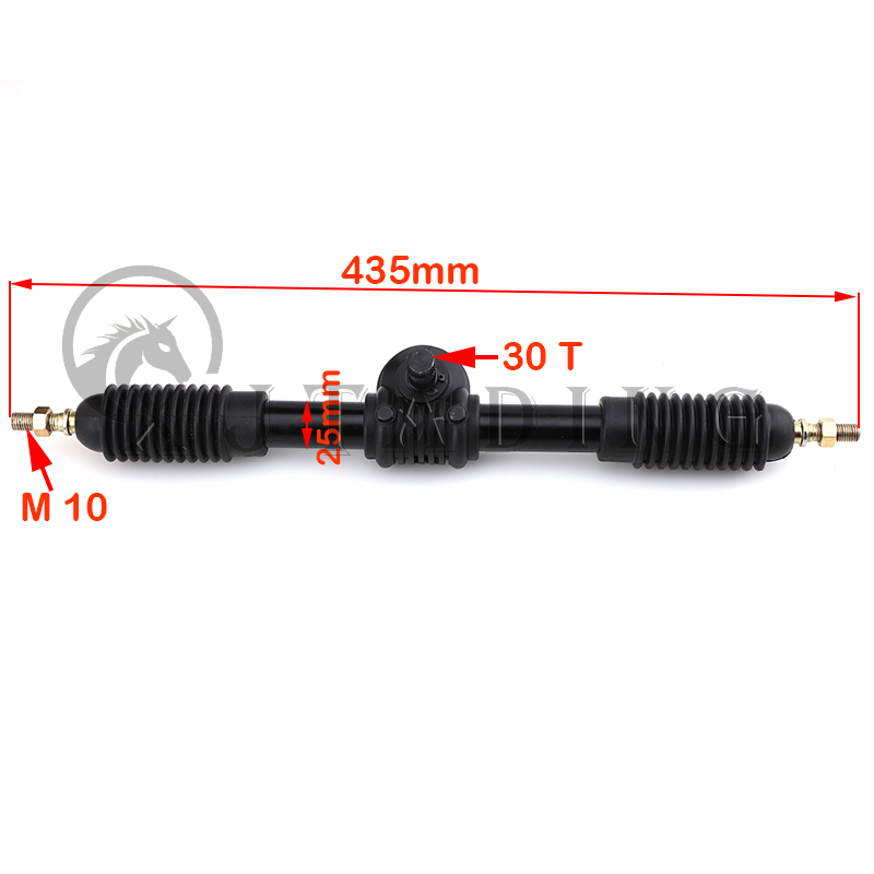 Go kart 300mm 320mm 420mm rack de direção hidráulica pinhão assy apto para diy china atv karting utv buggy quad bike acessórios: Azul