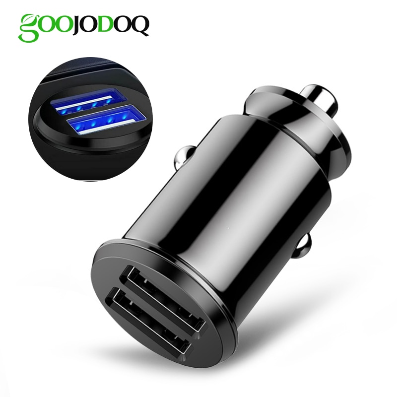 For Xiaomi Car Charger Mini 3.1a Fast Car Charger Dual Usb For Samsung IPhone Huawei Mobile Phone Quick Charger For iphone XS