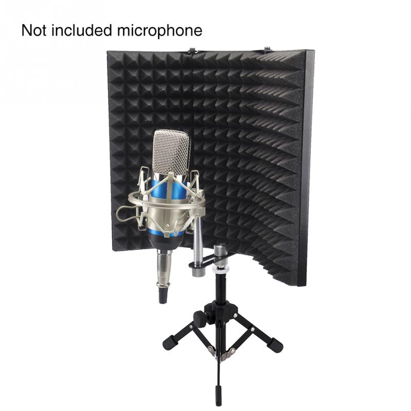 Justerbar filterisolering skærmstøjreduktion let installation lydisoleret bordplade med stativ mikrofon akustisk