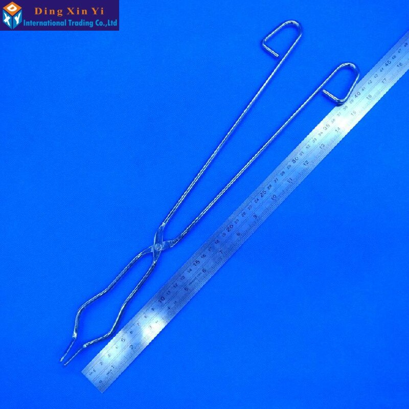 Pinzas de crisol de 45CM, proceso de chapado de cromo, laboratorio con las pinzas de crisol