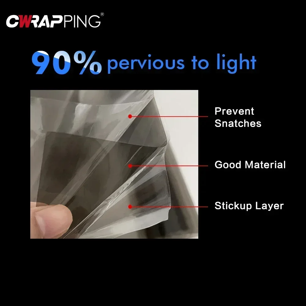 Blank transparent lys sort røg pvc-film toning forlygte baglygte indpakningsfilm folie klistermærke dæksel forlygtefilm til biler