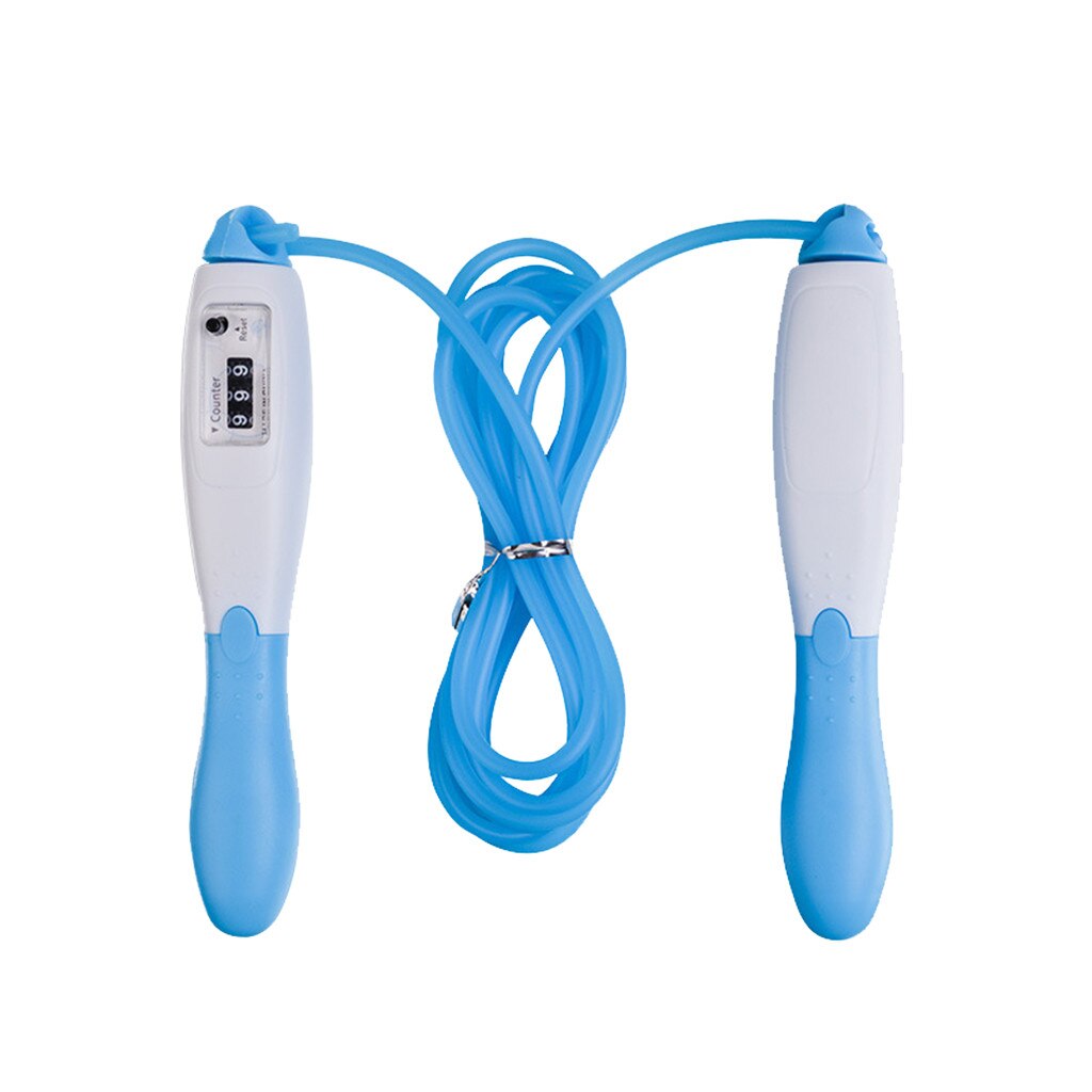 Fitness Jump Ropes With Counter Sports Adjustable Fast Speed Counting Sponge Jump Skip Rope Skipping Wire Examination Rope#P30