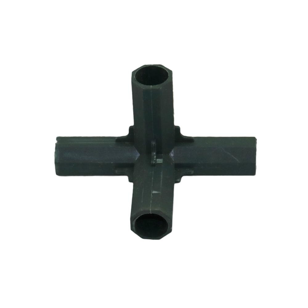 16Mm Plant Stakes Connectors 3-Weg, 4-Weg, 5-Way Vaste Joint Landbouw Klimmen Stakes Rand Hoek Connectoren 15 Pcs: Licht Groen