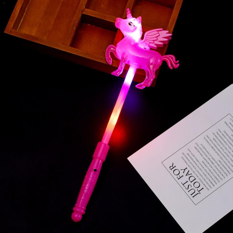 Unicorn Shape Light Stick For Children Cheering Large Finger Glowing Stick Light Toys For Kids