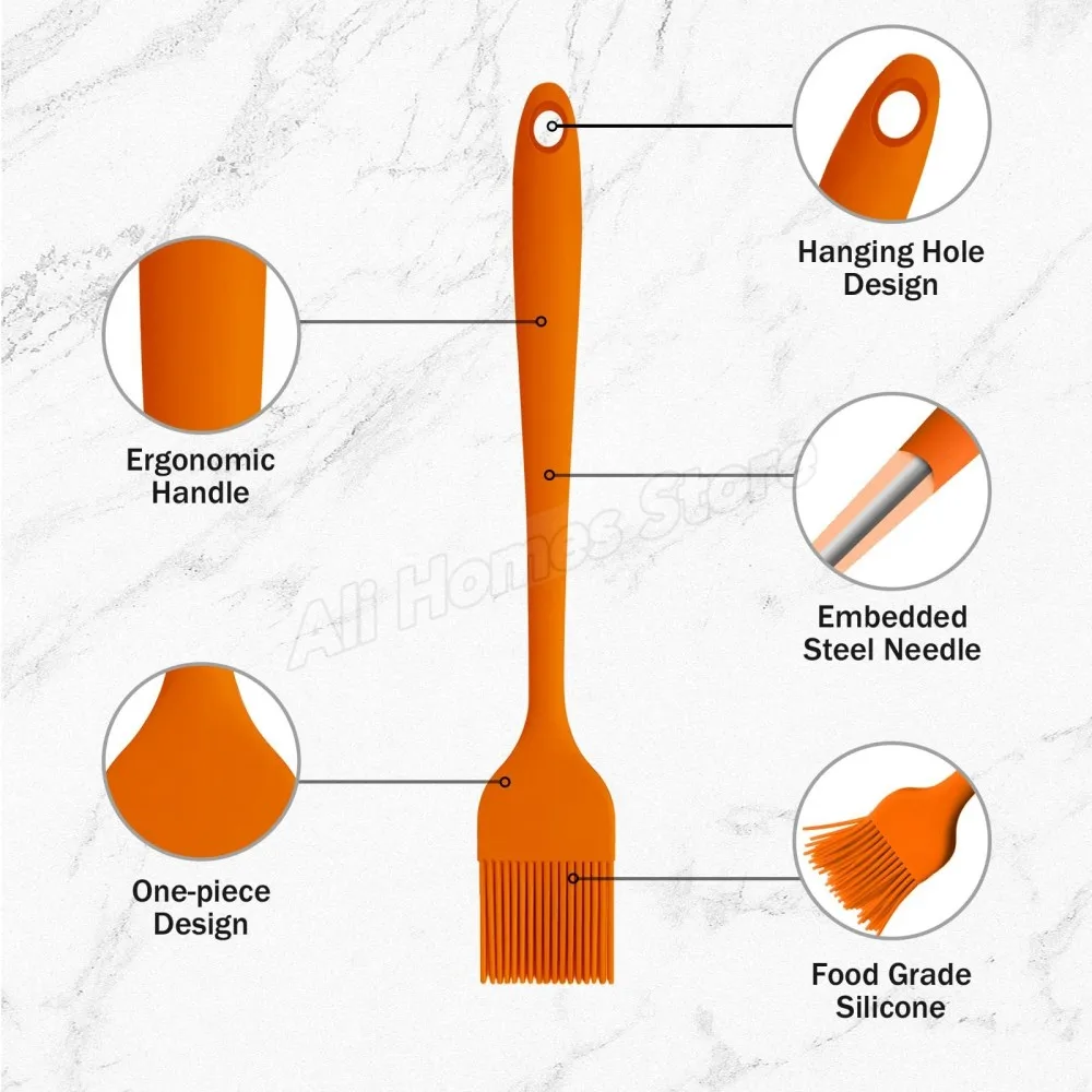 5/3/2/1 Uds. Cepillo de cocina de silicona, cepillo para repostería, cepillo de aceite para cocinar, para salsa, mantequilla, marinada, cepillos para alimentos, barbacoa, parrilla, Baster