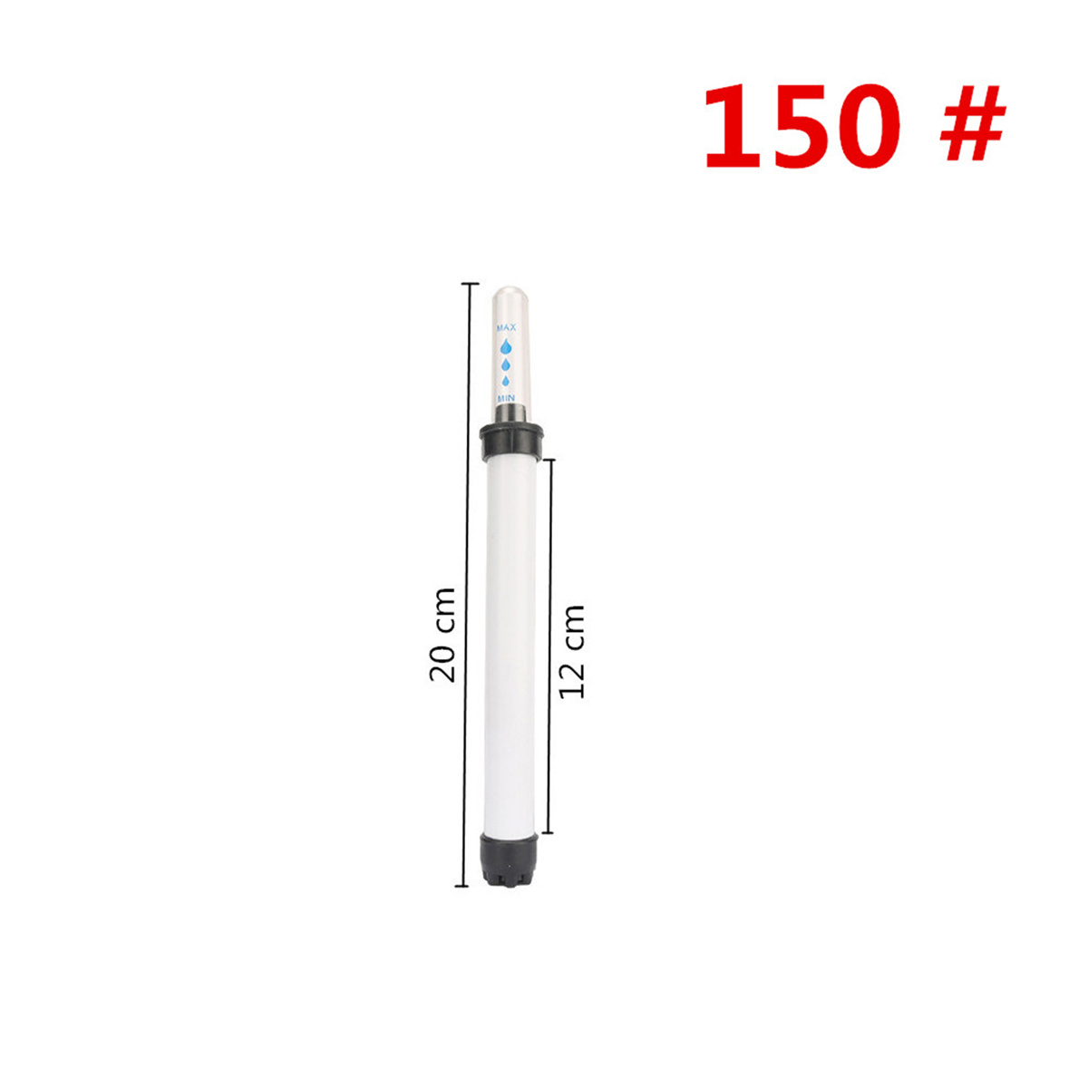 Indicateur de niveau d'eau pour plantes d'intérieur, compteur de plantes hydroponiques, bouée, rappel de pénurie d'eau, prise d'affichage, outils de jauge d'humidité en pot: WHITE