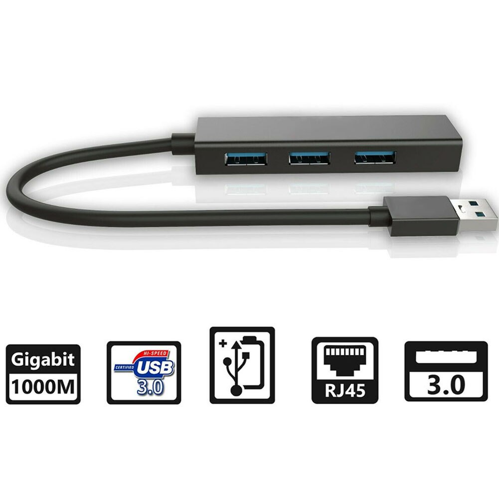 Usb ethernet adapter usb 3.0 to rj45 3.0 hub til laptop xiaomi mi box s /3 ethernet adapter netværkskort usb lan