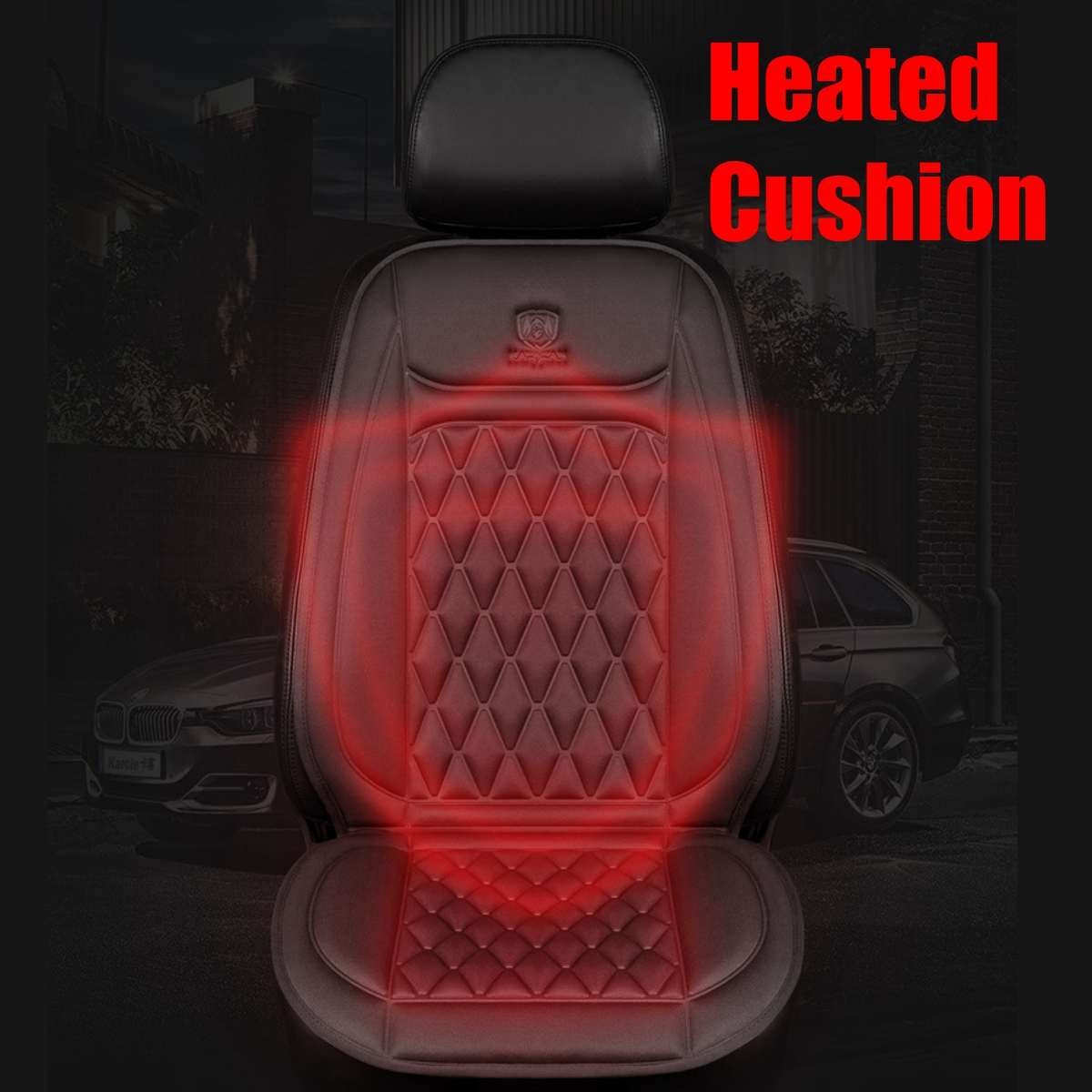 12V~24V Universal Car Seat Cover Warm Heated Chair Cushion Cover Multifunction Automobiles Seat Covers 3 Speed Adjustable