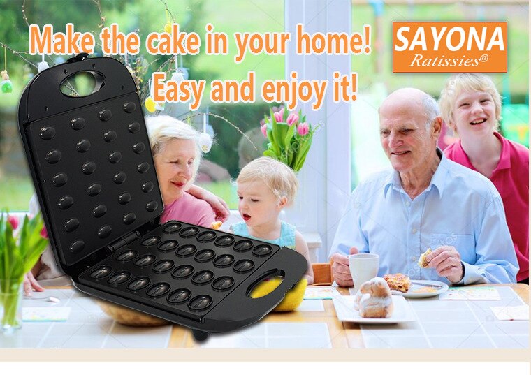 259B Walnoot Cake Machine Cake maker L size Noten Wafel Brood Machine Sandwich Ijzer Broodrooster Ontbijt bakken Oven