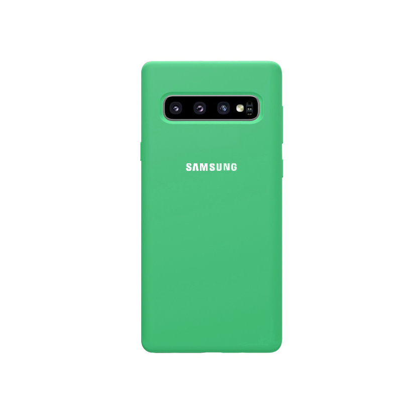 Samsung S10 Case Original Style Samsung Galaxy S10 S10+ S10e S10 Plus case Silicone Bottom Closed soft case Samsung S10 Cover: For Galaxy S10 Plus / Green