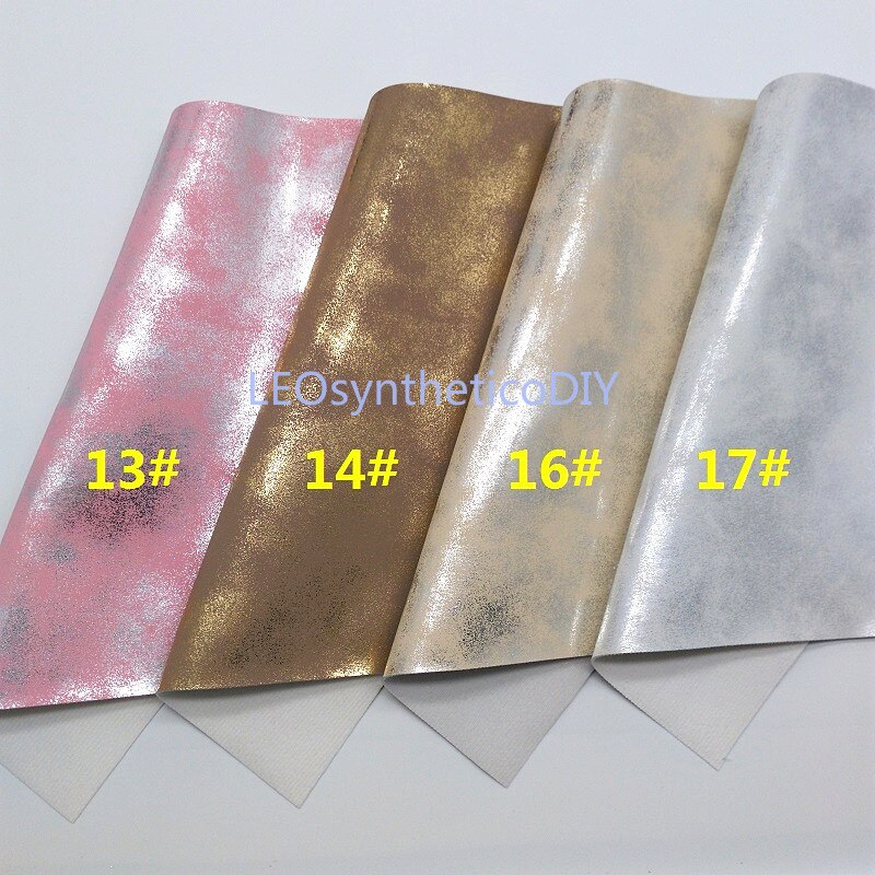 1pc 21 x 29cm syntetisk læder, cuero sintetico metallisk læder til fremstilling af sløjfertilbehør leosyntheticodiy  t165